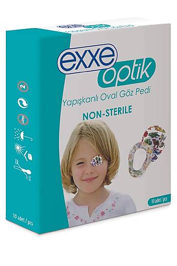 Exxe Optik Çocuk Yapışkanlı Göz Pedi 10'lu