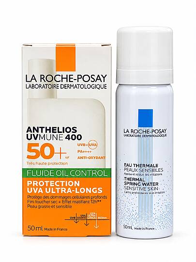 La Roche Posay Anthelios Oil Control Fluid  SPF50+ Güneş Kremi 50ml +Thermal Su 50 ml 
