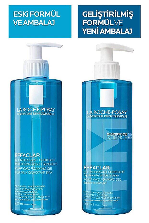 La Roche Posay Effaclar Jel Yağlı Ve Akneye Eğilimli Ciltler için Yüz Temizleme Jeli 400 ml - 2