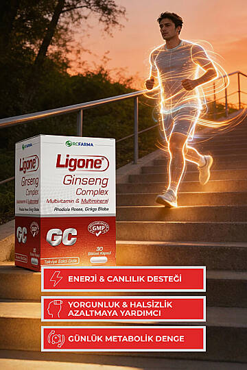 Ligone Ginseng Q10 Zerdeçal Multivitamin Multimineral 30 Kapsül