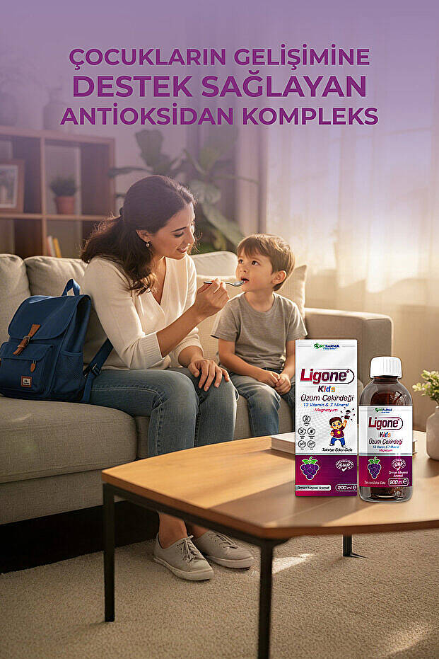 Ligone Kids Üzüm Çekirdeği Şurubu 200 ml - 3