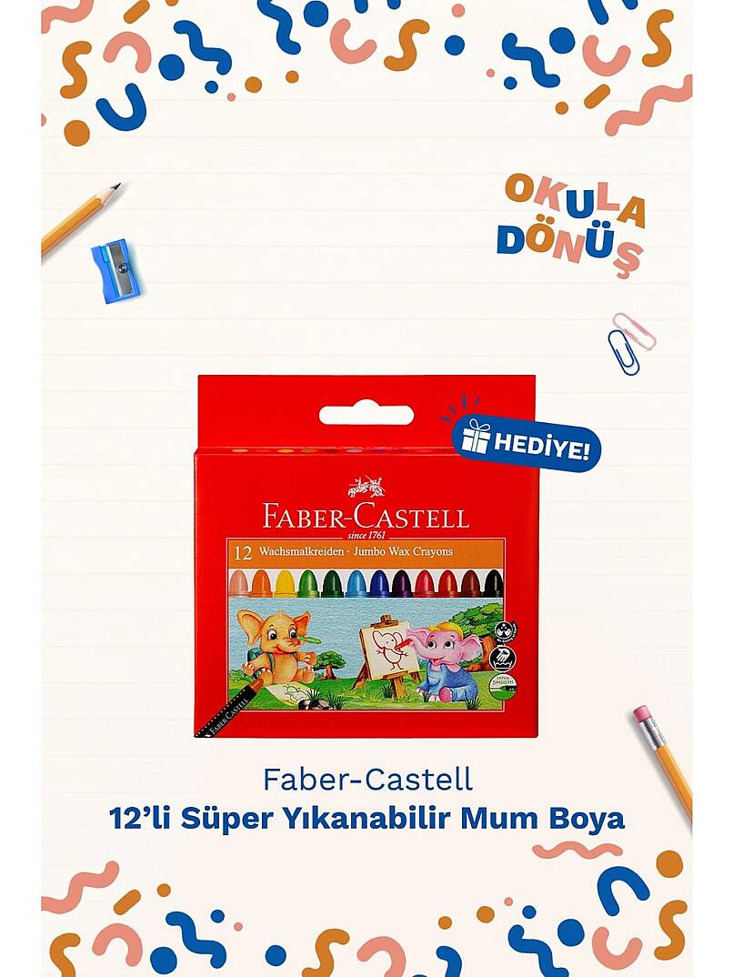 Mustela Hydrabebe Avokadolu Yüz Kremi 40ml + Balsam 40ml + Stick 9,2g + 12'li Mum Boya Hediye - 5