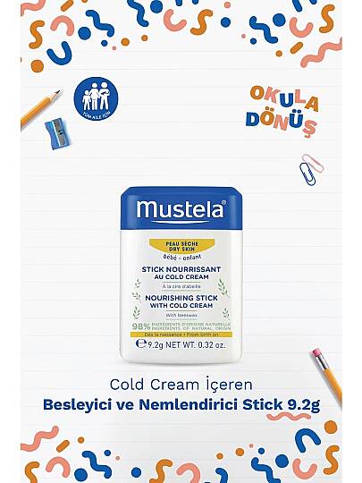 Mustela Hydrabebe Avokadolu Yüz Kremi 40ml + Balsam 40ml + Stick 9,2g + 12'li Mum Boya Hediye - 4