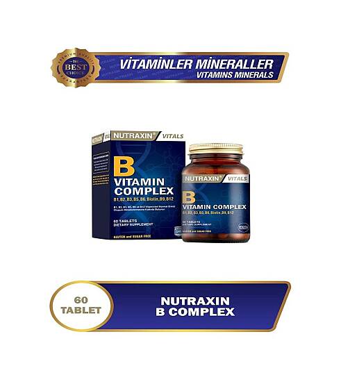 Nutraxin Vitamin B Complex 60 tablet