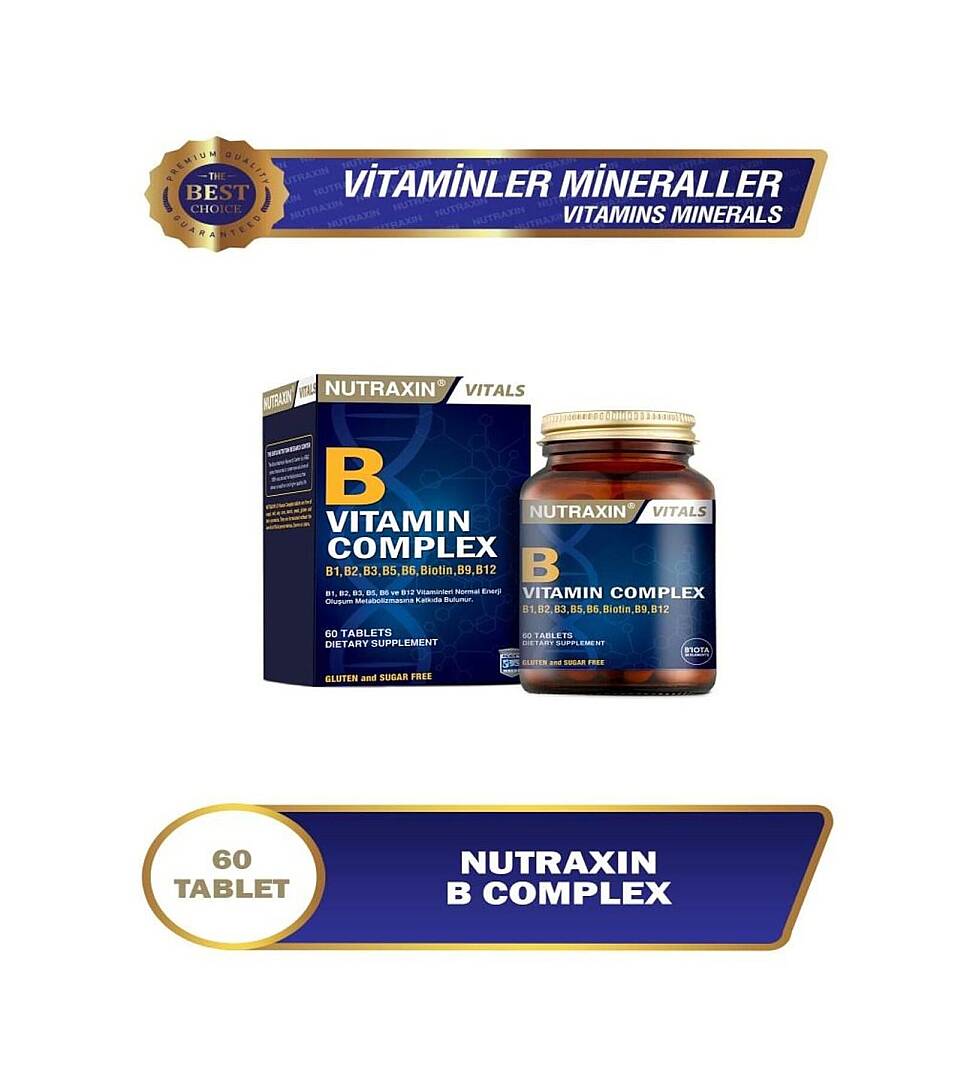 Nutraxin Vitamin B Complex 60 tablet - 1