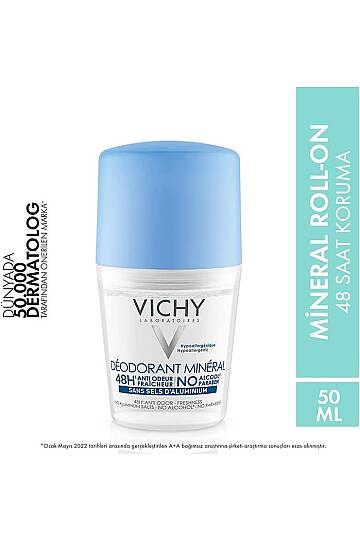   Vichy Deo Aluminyum Tuzu İçermeyen Mineral Deodorant Roll-On 50 ml